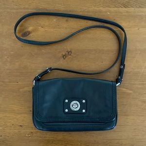 Marc Jacobs Black Leather Small Crossbody Purse